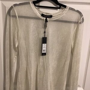 BcbgMaxazria Sheer Top
